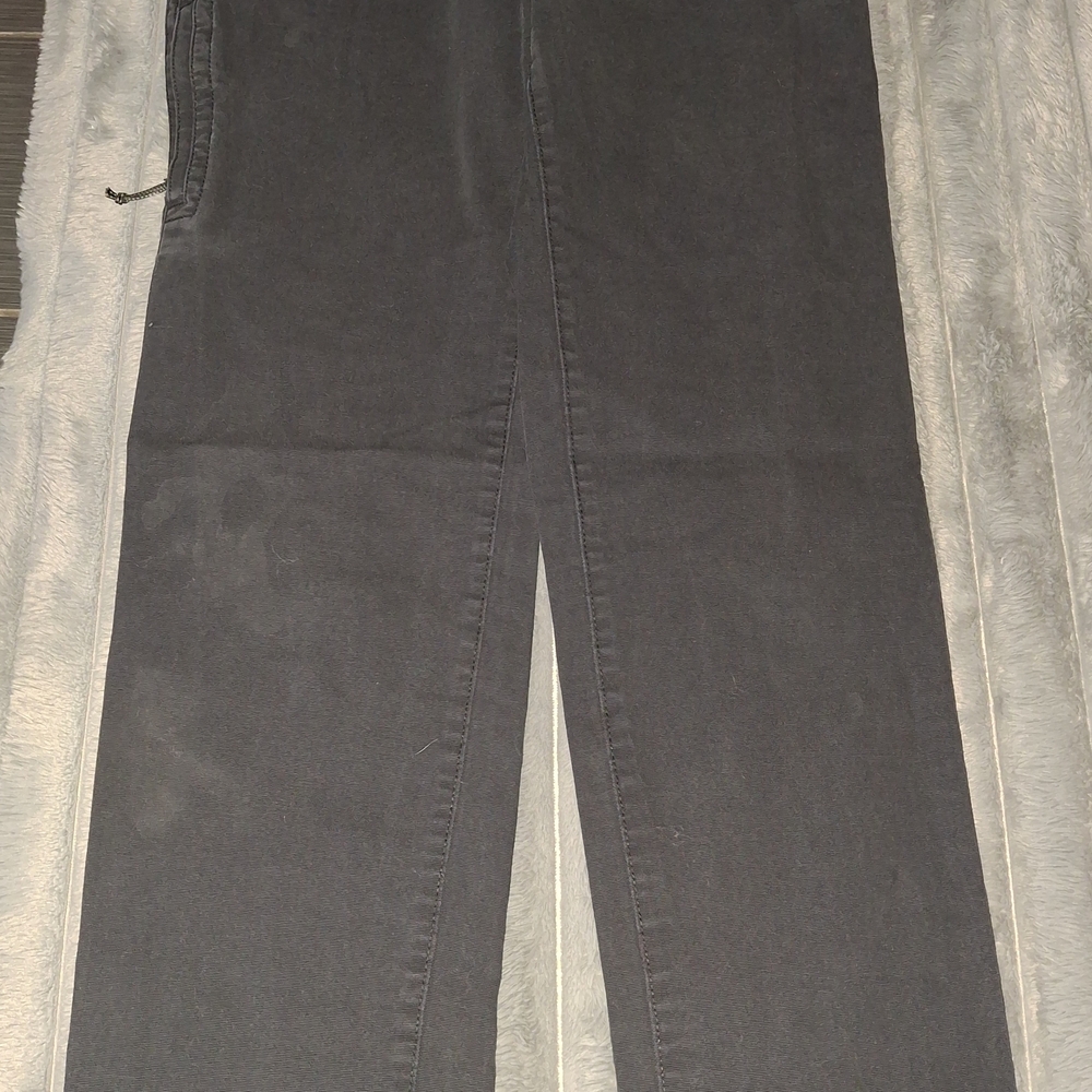 Gray Straight-Leg Pants